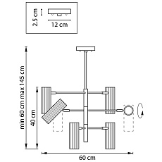 Подвесная люстра Lightstar Roma 718267 1