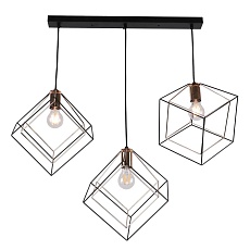 Подвесной светильник IMEX MD.0830-3-P BK+FGD