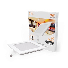 Встраиваемый светодиодный светильник Gauss 940111109 4