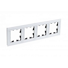 Рамка 4-постовая Systeme Electric AtlasDesign Nature белая ATN320104