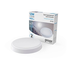 Настенно-потолочный светодиодный светильник Gauss Hall 193411312 2