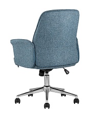 Кресло руководителя Stool Group Simona голубой THOMASINA TWEED BLUE 3