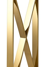 Консоль Stool Group КРОСС 115х30 стекло smoke сталь золото ECST-008-TG-SK 2