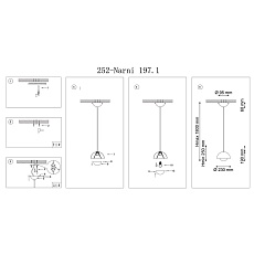Подвесной светильник Lucia Tucci Narni 197.1 Nero 1